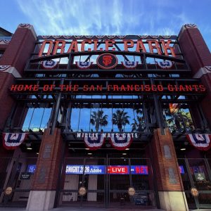 Entrada de Oracle Park, casa de los Gigantes de San Francisco